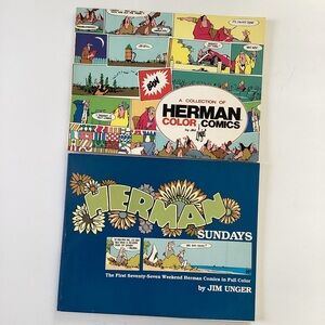 Full colour Herman comic books by Jim Unger